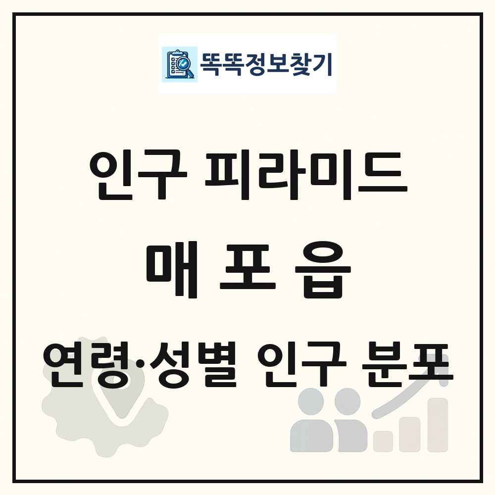 매포읍 인구 피라미드 링크 그림